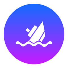 Boat Sink Icon