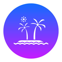 Shore Landscape Icon