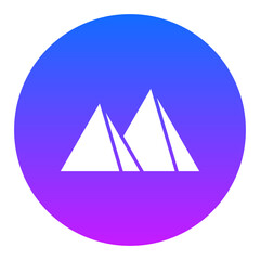 Pyramid Landscape Icon