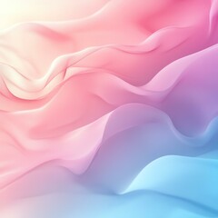 Fototapeta premium A serene and captivating abstract background showcasing flowing waves of soft pink and blue hues, perfect for creative projects, digital designs, or as a soothing wallpaper.