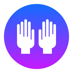 Obraz premium Medical Gloves Icon
