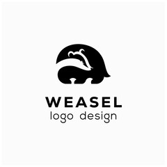 WEASEL LOGO SIMPLE MINIMAL monogram