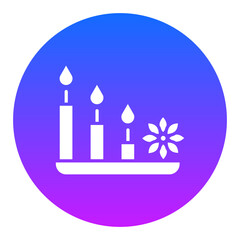 Spa Candle Icon