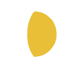 アナログ手描き風の月