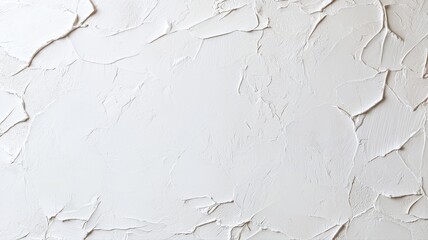 Obraz premium White textured abstract background with rough surface and cracks. Minimalist design for artistic projects.