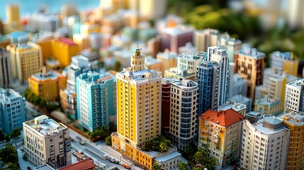 Miniature Cityscape, Urban Architecture Model - Miniature photography