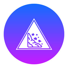 Fototapeta premium Falling Rocks Icon