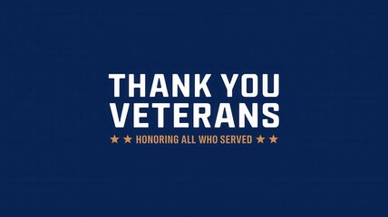 A graphic thanking all veterans and honoring their service