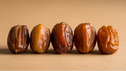 A Selection of Date Fruits in Different Varieties