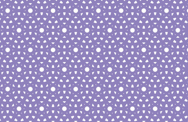 Seamless Pattern Swatch Overlapping Purple Lavender Circles Design White Background