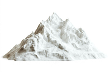 Obraz premium snow mountain isolated on white background