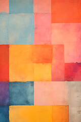 Color field landscape painting abstract decorative painting