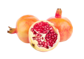 pomegranate isolated on white background