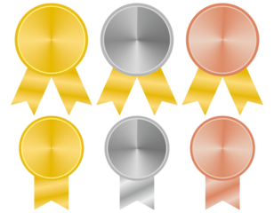 gold element medallion image transparent