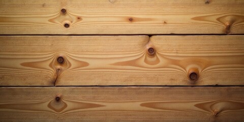 Fototapeta premium Detailed Texture of Light Brown Wooden Planks with Knots Ideal for Backgrounds or Design Elements