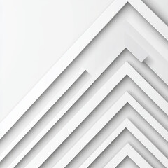 Obraz premium Abstract white geometric pattern; layered diagonal lines