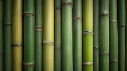 Obraz premium Bamboo Stalk Textures with Natural Vertical Patterns – Abstract background