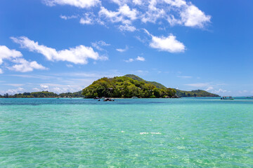 Fototapeta premium Round Island, Saint-Anne Marine National Park, Republic of Seychelles, Africa.