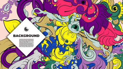 Stunning vector art featuring colorful abstract patterns and fractal shapes, perfect for creating eye-catching designs for posters, banners, and fabric.