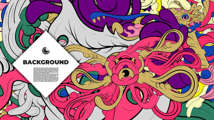 Dynamic Abstract Patterns with Dummy Text for Web Design, Landing Pages, Social Media Marketing, and Print Materials – High-Resolution Stock Graphics