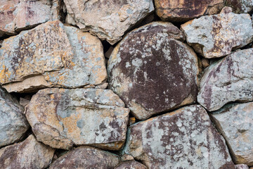 城跡の石段や石垣の風景 鳥取県 鳥取城跡 久松公園
