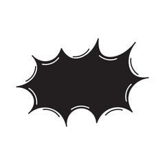 comic dialogue flat icon vector