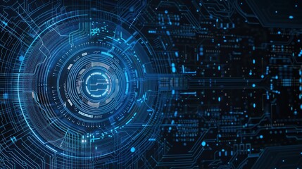 Abstract Futuristic Circuitry Design