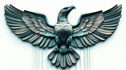 Obraz premium Majestic Eagle Symbolizing Financial Independence and Freedom