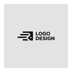 R initials RUN LOGO MONOGRAM