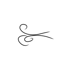 hand drawn wind doodle