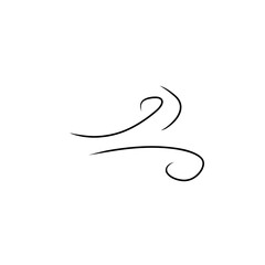 hand drawn wind doodle