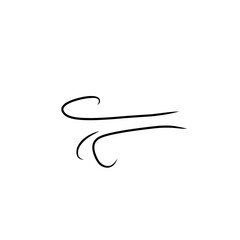 hand drawn wind doodle