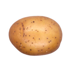 potatoes isolated on white background