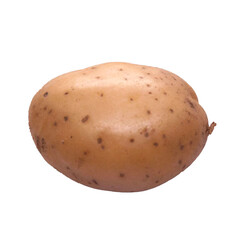 potatoes isolated on white background