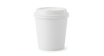Blank white 2 oz paper cup lid studio light product mockup clean
