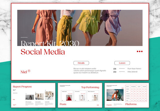 Red And Black Social Media Report