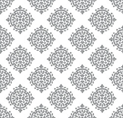 Watercolor Medallion repeat vector file, Traditional print, Moroccan tile pattern