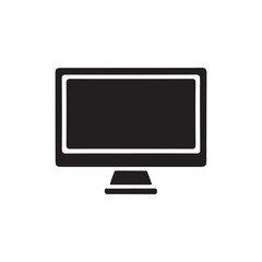 Minimalist Monitor Screen Vector Icon for Technology and UI Design. Flat Computer Display Symbol for Web and App Development. Modern Desktop Monitor Icon Isolated Illustration.