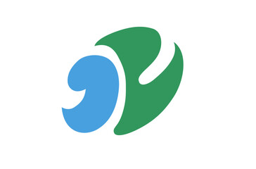 Flag of Kitakami, Iwate, Flag background. Vector illustration