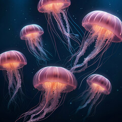 Obraz premium jelly fish in aquarium