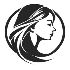 Beauty Fashion Vector Logo design isolated on a white background