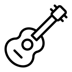 guitar Line Icon
