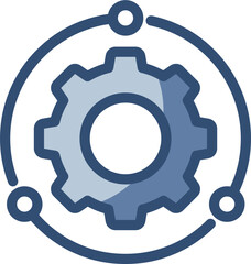 glyph vector icon transparent background. replaceable blue color design