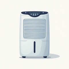 Illustrative dehumidifier icon featuring clean lines, smooth gradients and a contemporary design style with a flat
