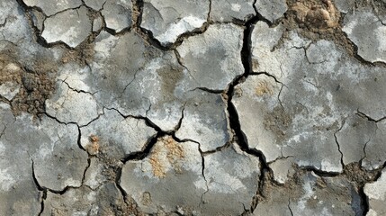 Cracked, dry earth stretching into the horizon, showing the impact of rising global temperatures.