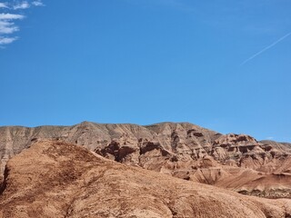 beautiful landscape with mountains and blue sky
