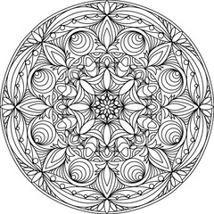 Simple Line Drawings, Line Drawings for Painting Practice, Mandala Paintings, Line Drawings for Making Coloring Books, Printings, Covers, Patterns on Product Surfaces.