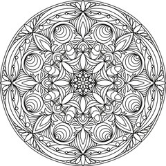 Simple Line Drawings, Line Drawings for Painting Practice, Mandala Paintings, Line Drawings for Making Coloring Books, Printings, Covers, Patterns on Product Surfaces.