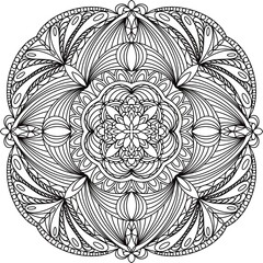 Simple Line Drawings, Line Drawings for Painting Practice, Mandala Paintings, Line Drawings for Making Coloring Books, Printings, Covers, Patterns on Product Surfaces.