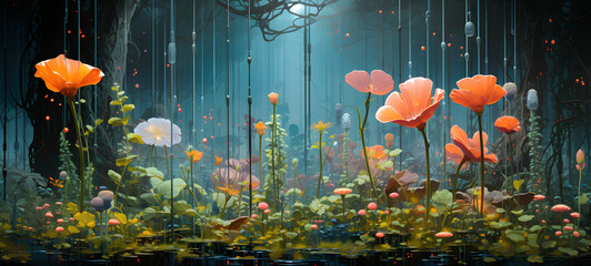 Environmental flower , ai generative